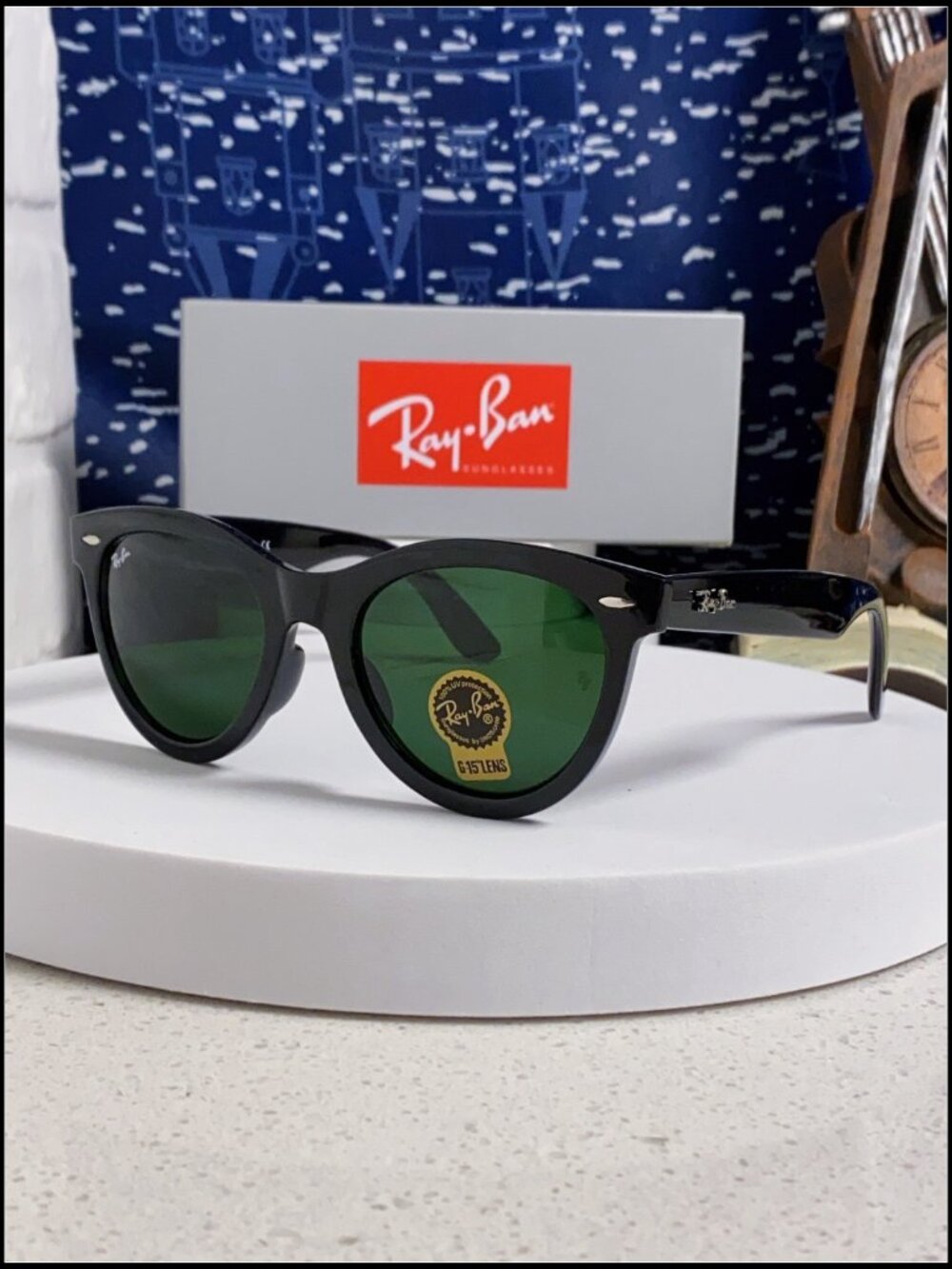 Ray-Ban Black Round Sunglasses